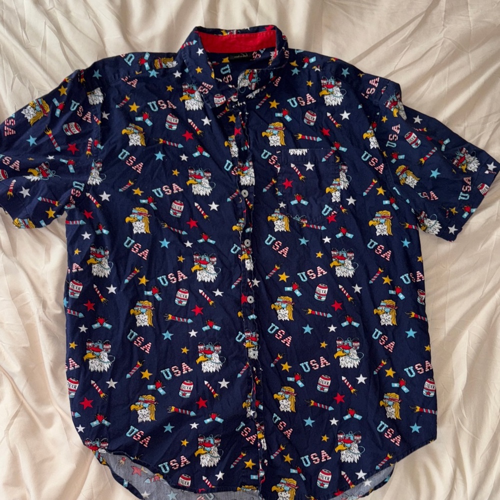 Men's Navy USA Graphic Shirt